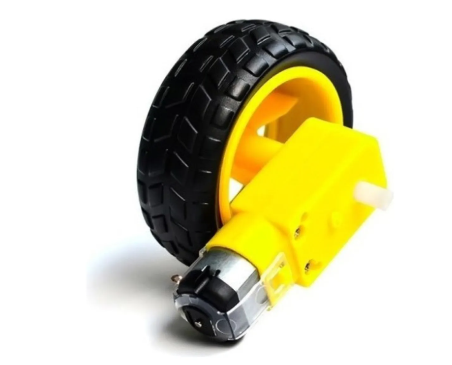 Kit Motor DC 3-6V + Roda 68mm