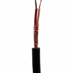 Cabo Espiralado Microfone Preto Mult Cabo 2X0,20 mm² - Preço por metro