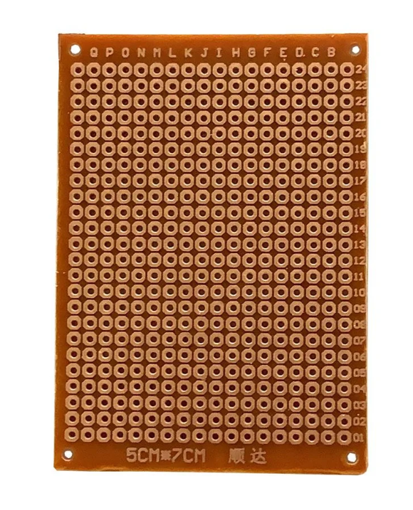 Placa Universal Perfurada Face Simples 5X7 cm