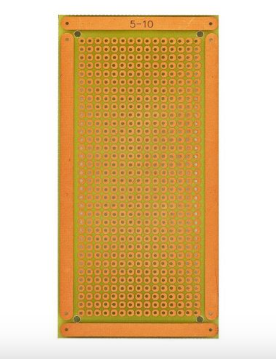 PLACA PERFURADA FACE SIMPLES FIBRA 5X10CM BORDA