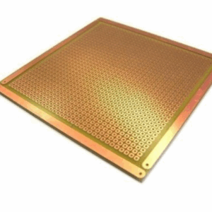 PLACA PERFURADA FIBRA FACE SIMPLES 10X10CM-BORDA