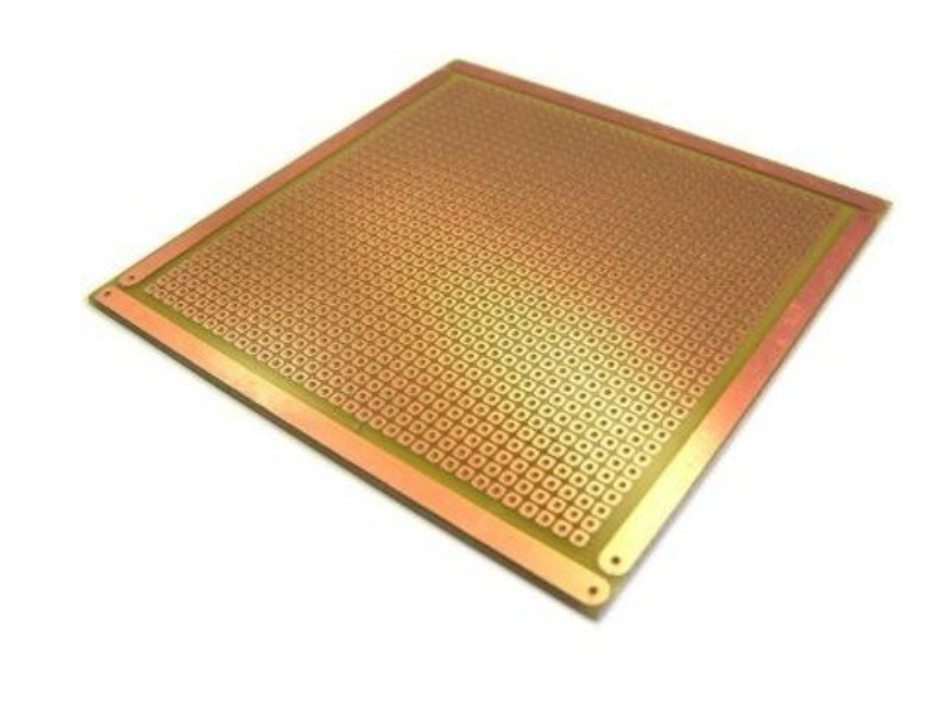 PLACA PERFURADA FIBRA FACE SIMPLES 10X10CM-BORDA