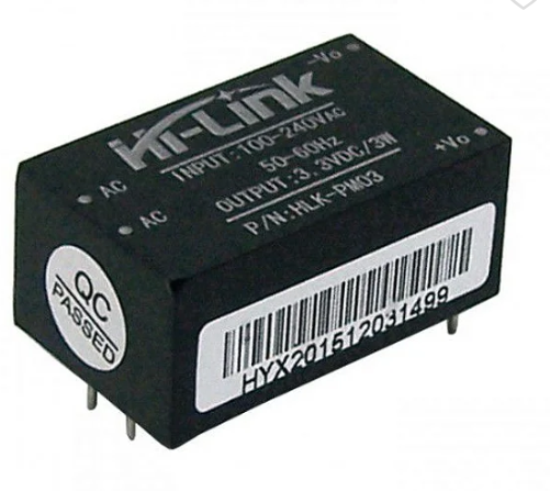 Mini Fonte HLK-PM03 90-264VAC para 3.3VDC 3W Hi-Link