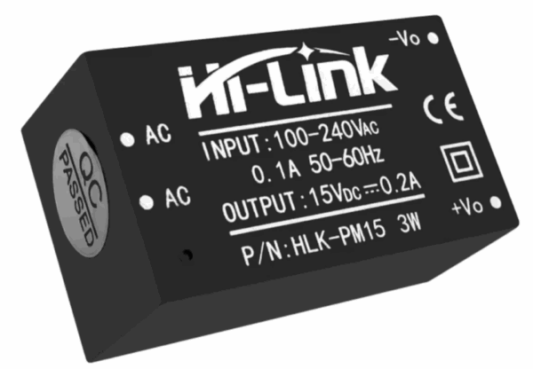 MINI FONTE HILINK 15 VDC HLK-PM15 3W